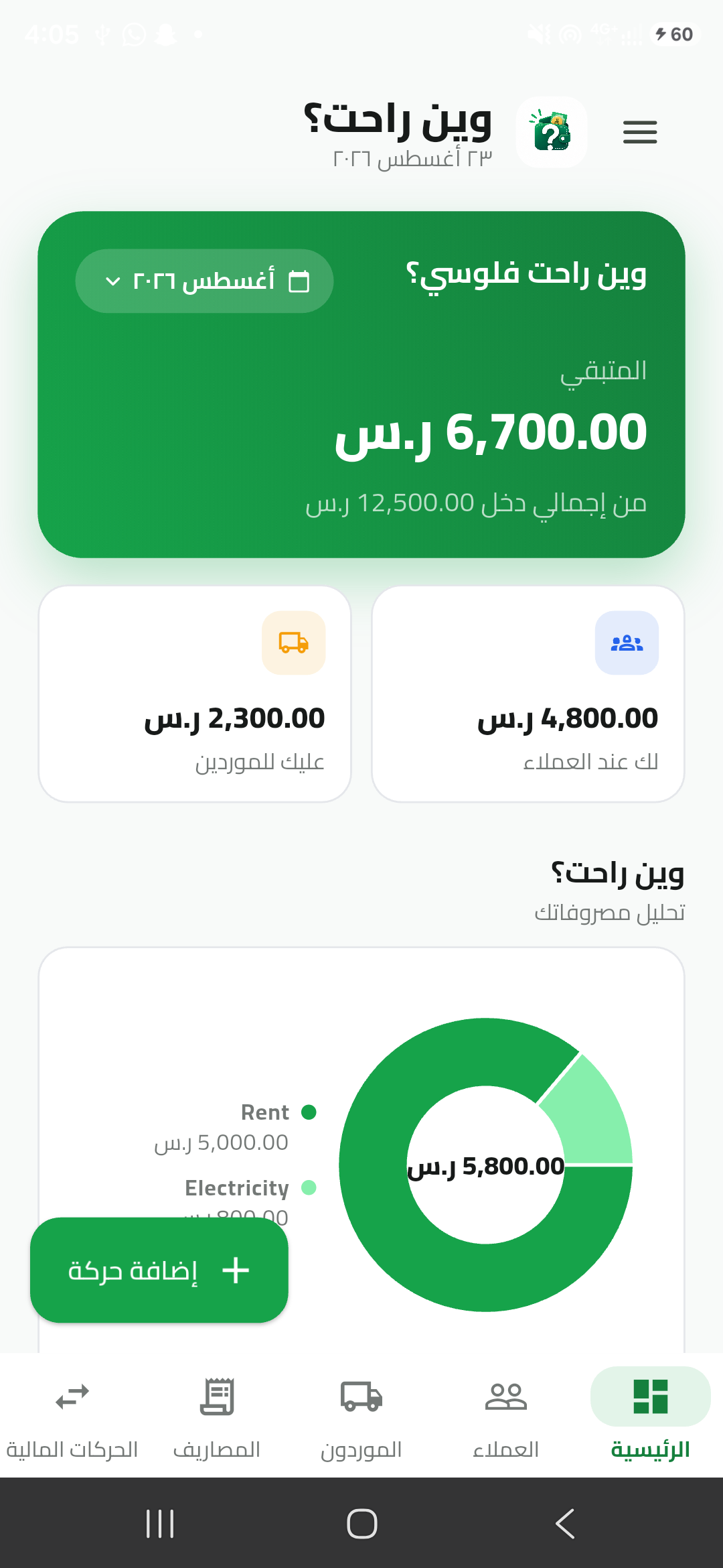 واجهة تطبيق زعكمه